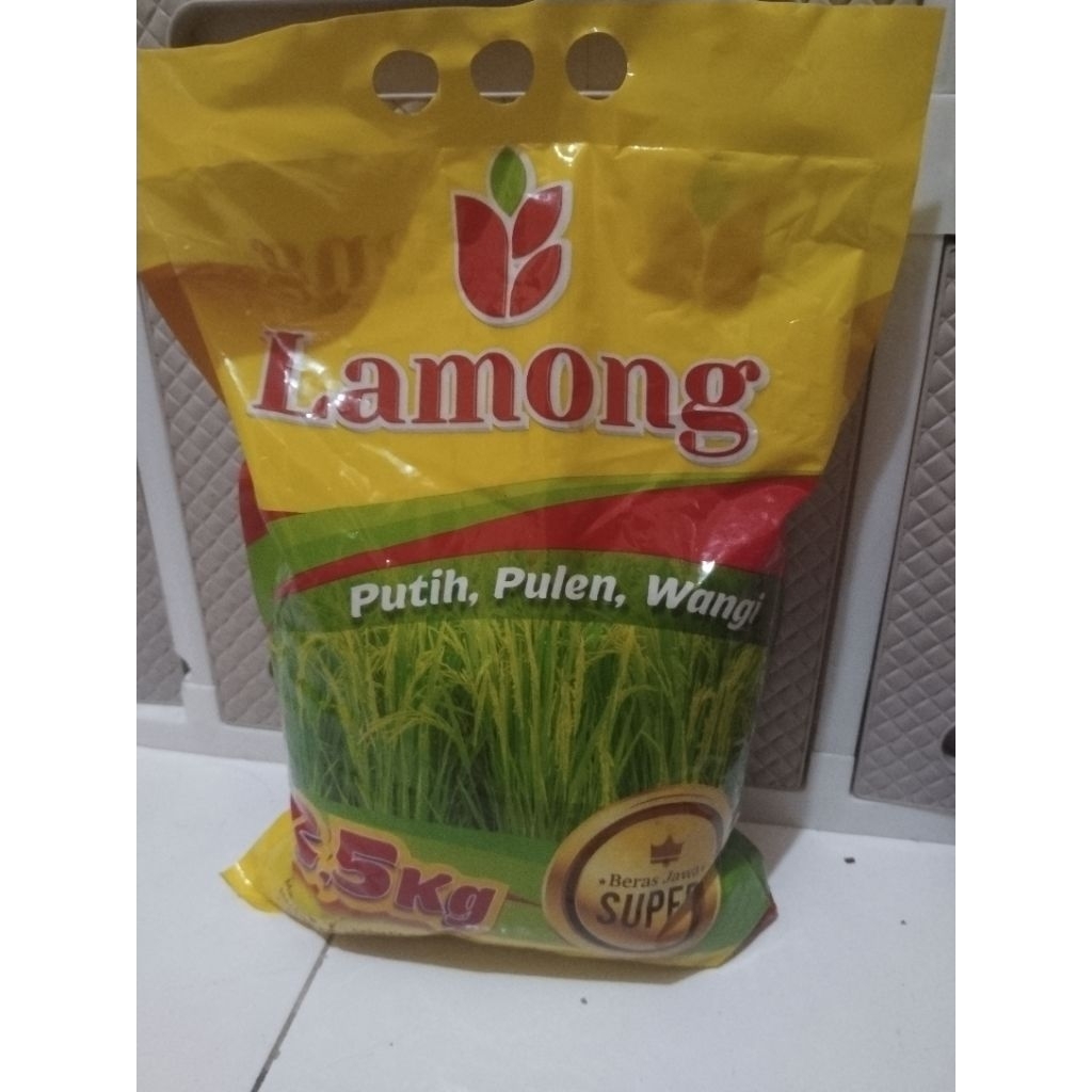Beras Lamong 2,5kg Putih Pulen Wangi – Beras Jawa Super
