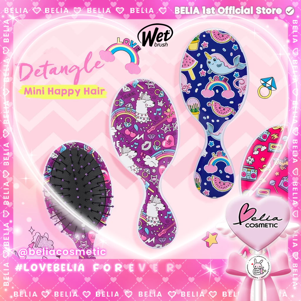 ❤ BELIA ❤ THE WET Brush MINI Happy Hair | Sisir Rambut Premium