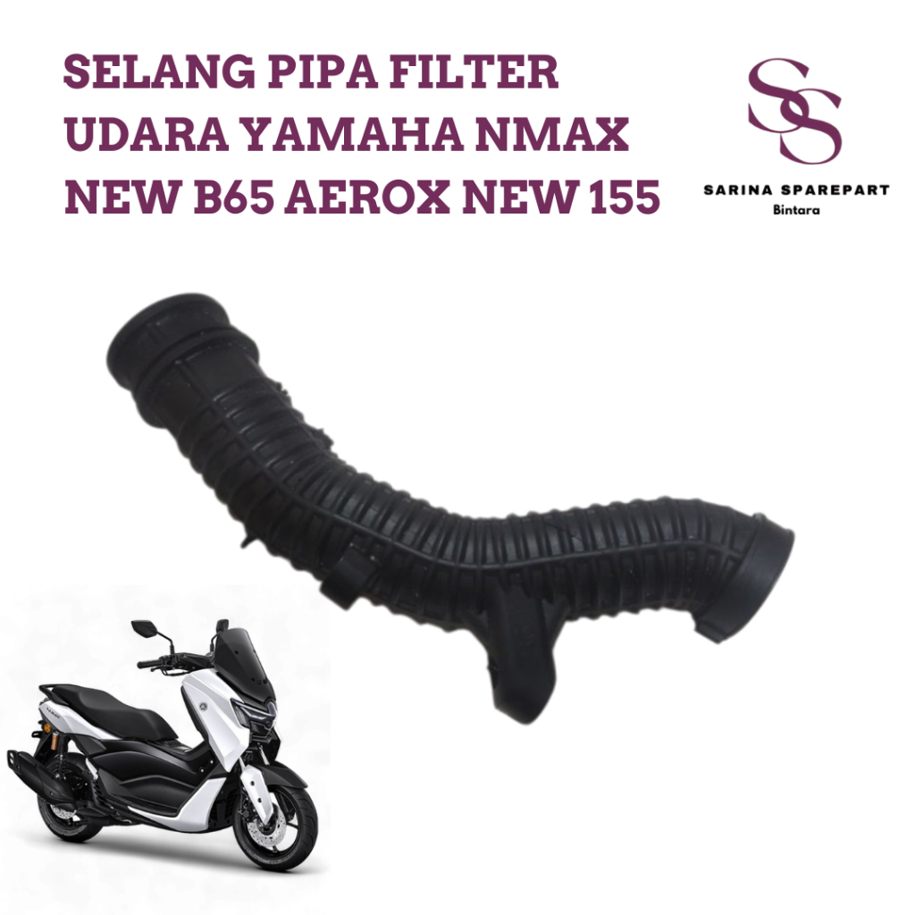 selang pipa filter udara yamaha nmax new b65 aerox new 155 karet filter udara nmax new aerox new