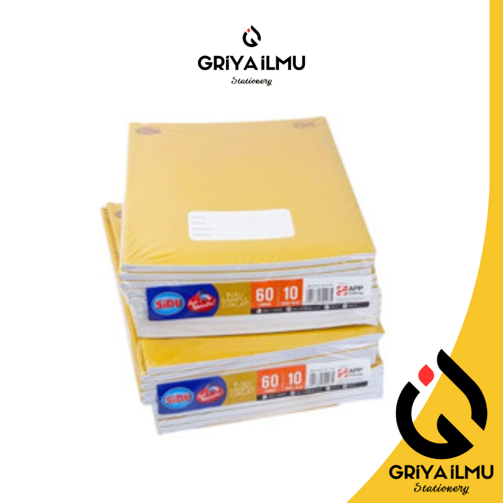 

Buku Tulis SIDU A5 Kraft 60 Lembar Sampul Coklat (001028)