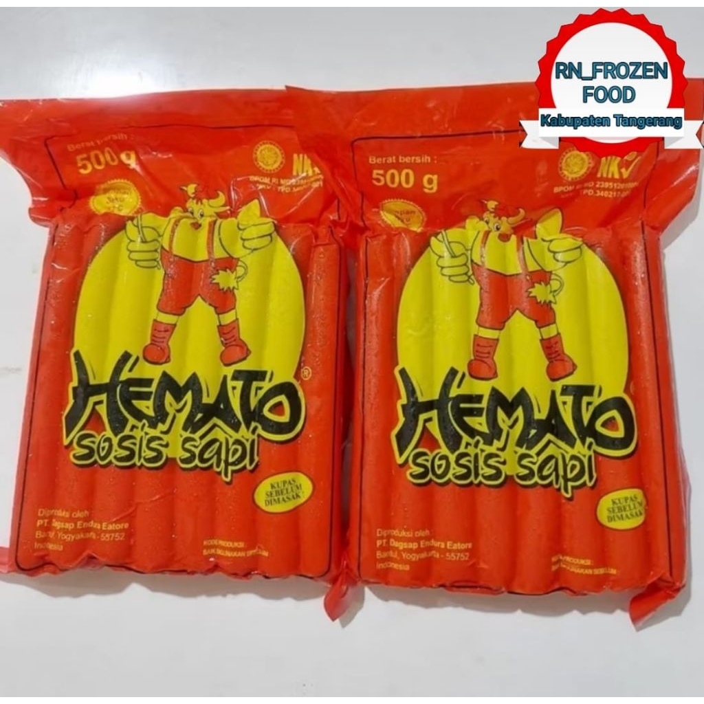 

HEMATO sosis sapi Panjang 500gr