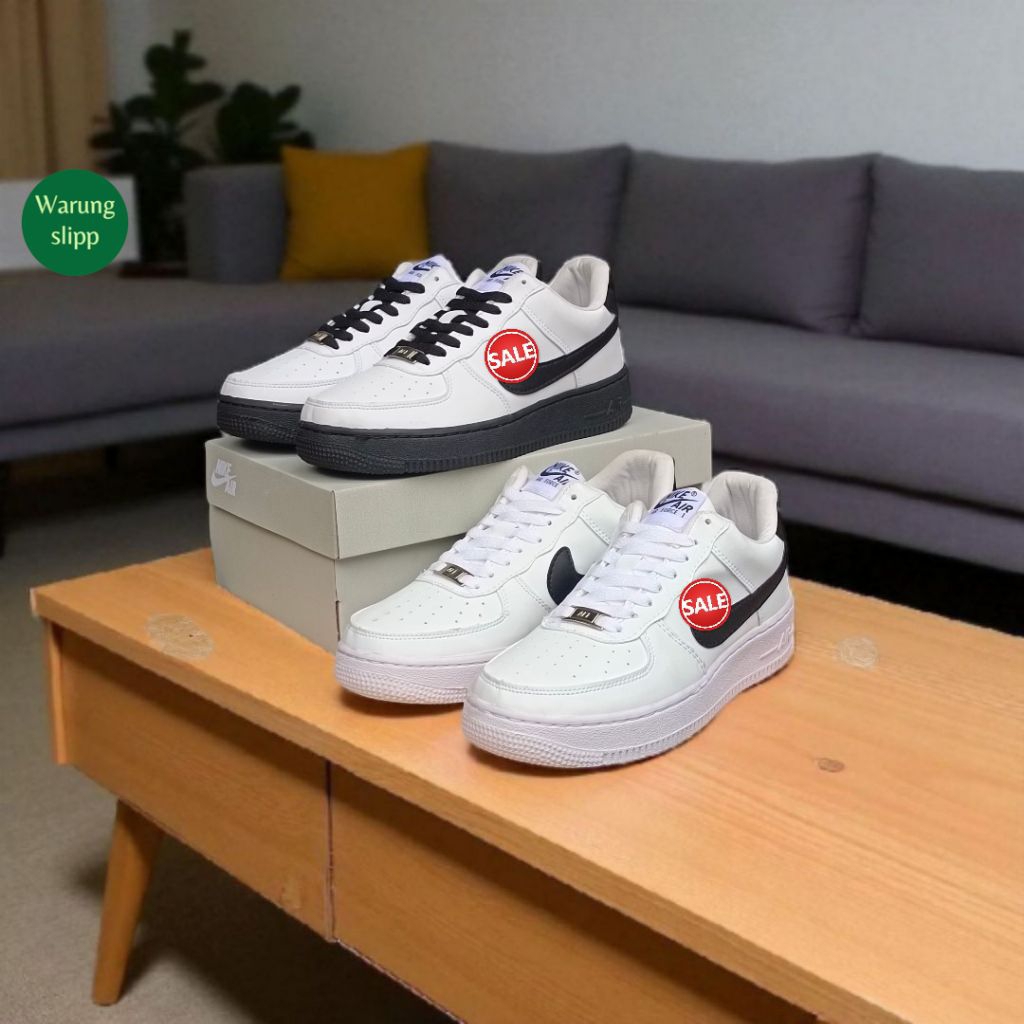 Sepatu Sneakers Pria Triple White af1'07 Man And Woman Full White