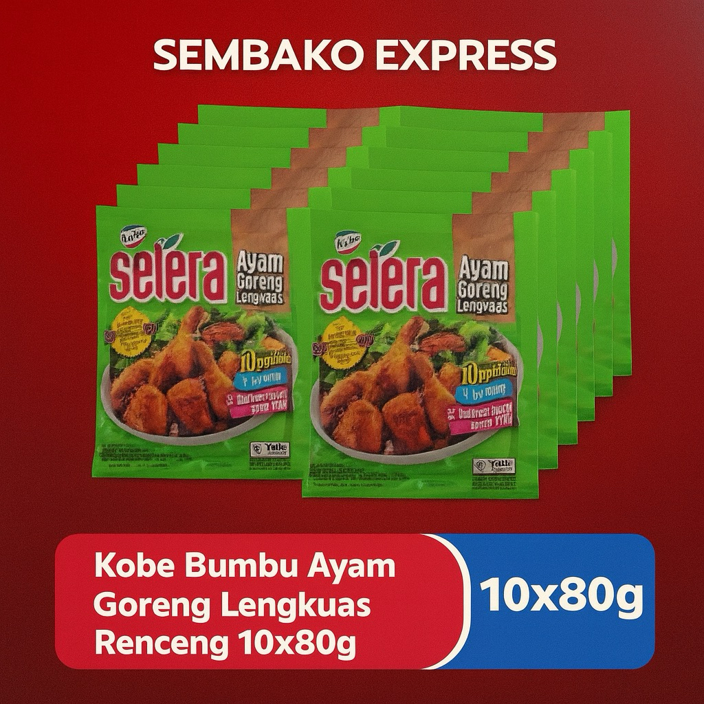 

Kobe Bumbu Ayam Goreng Lengkuas Renceng 10 x 80g