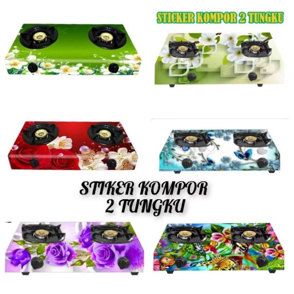 STIKER KOMPOR GAS 2 TUNGKU