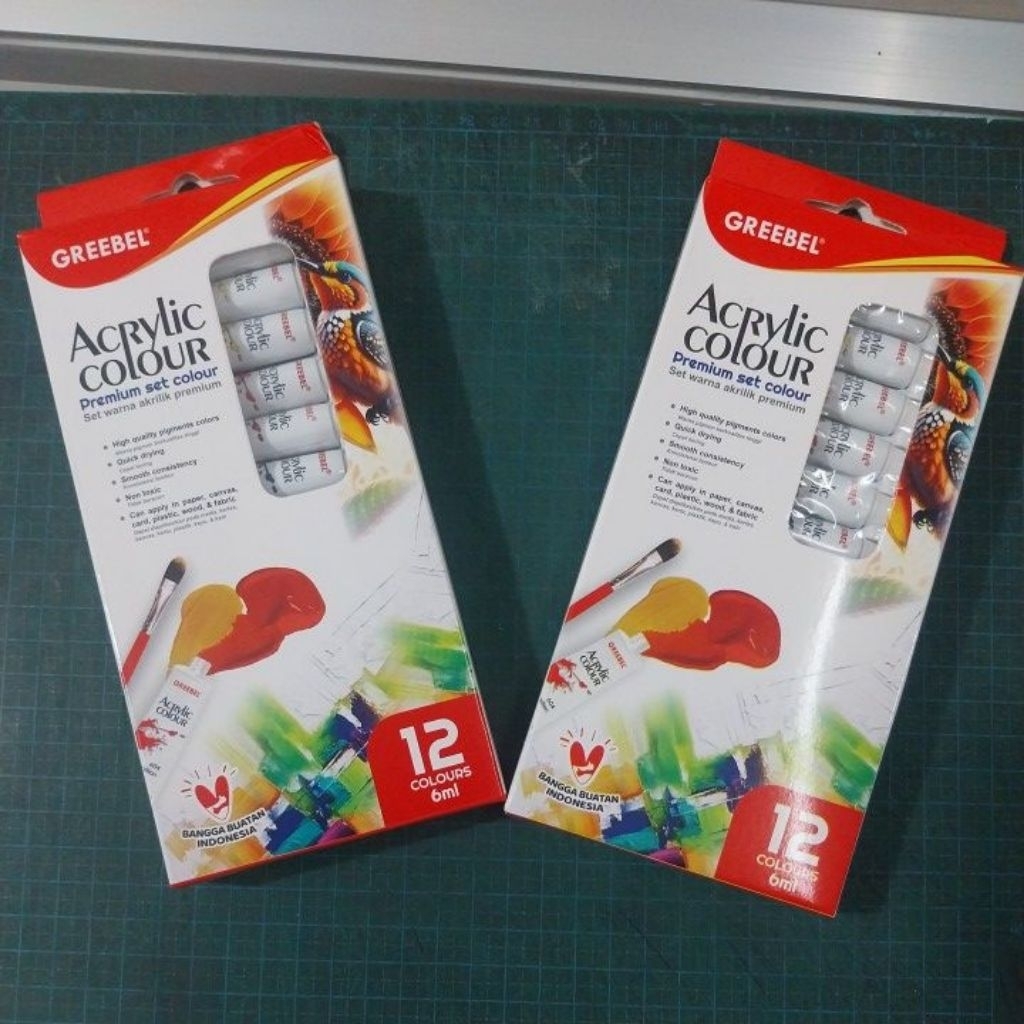 

Cat Acrylic / Acrilic / Akrilik Greebel 12 warna