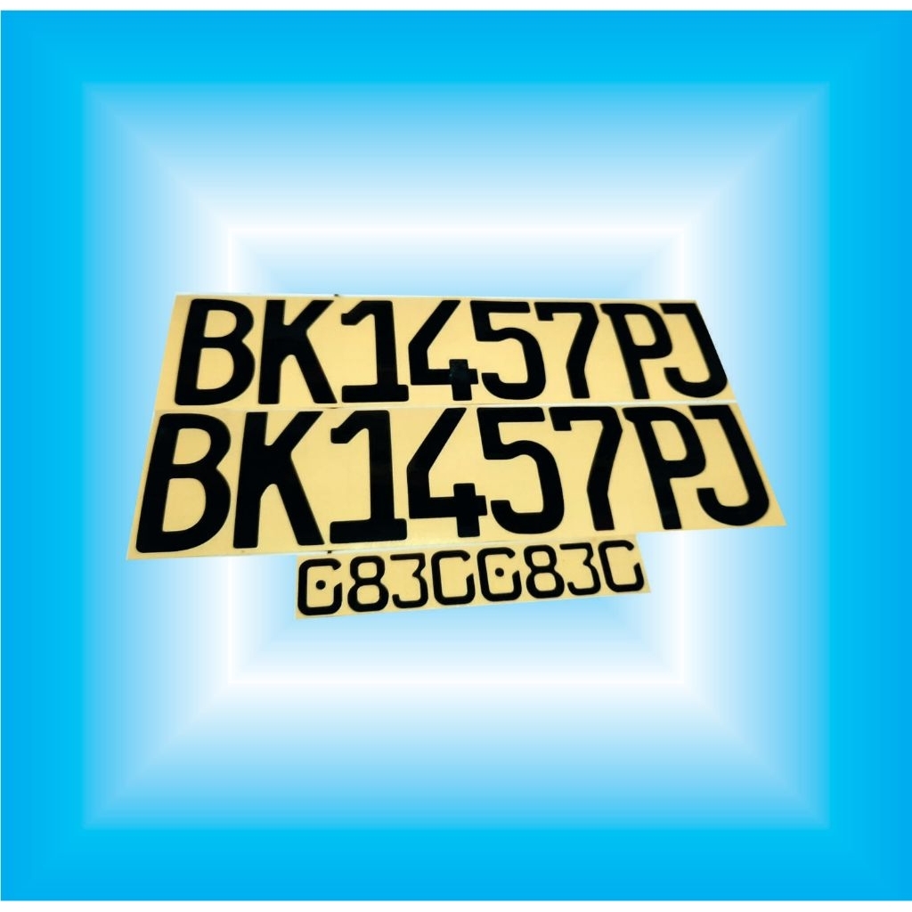 kating stiker plat nomor mobil terbaru