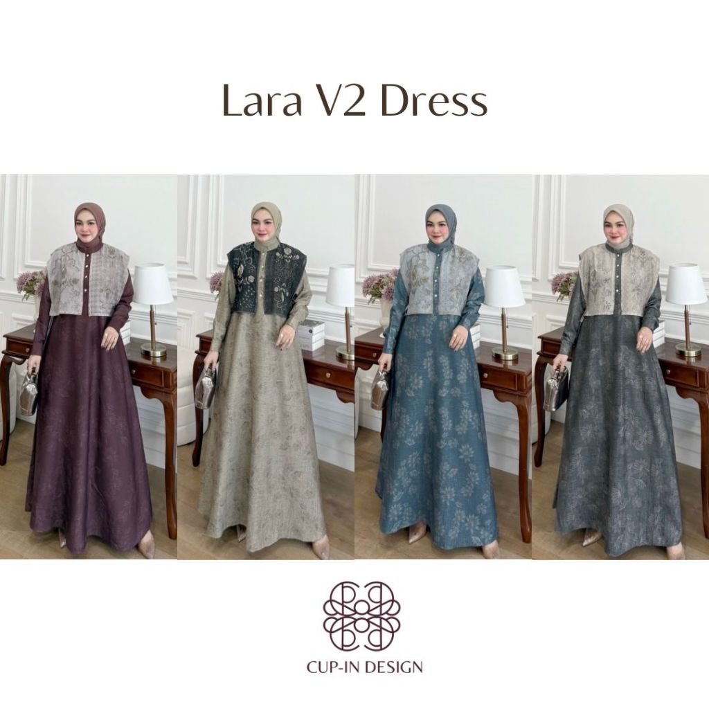 LuxuryFashion READY GAMIS DRESS WANTIA LARA BY CUP-IN DESIGN BEST SELLER