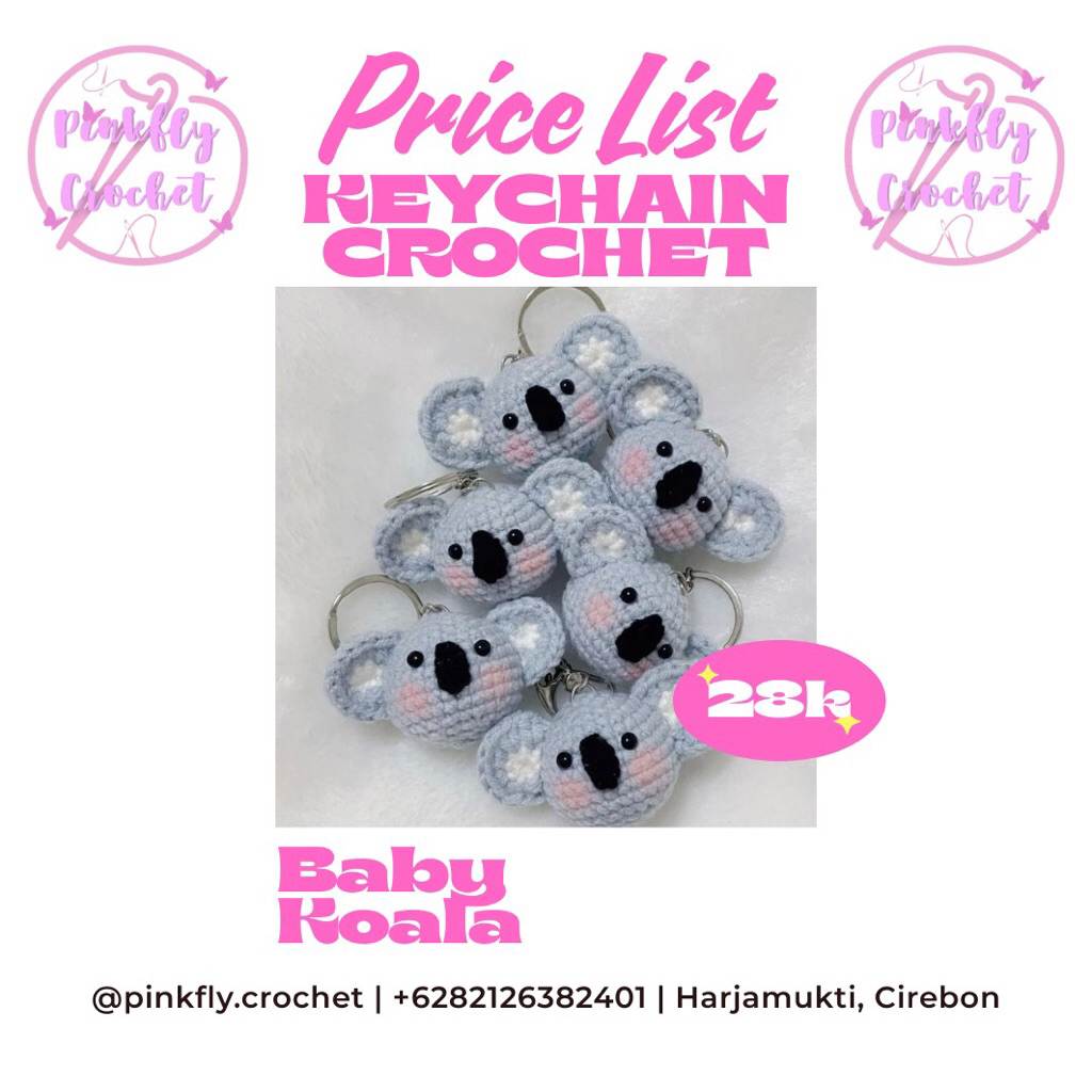 BABY KOALA - KEYCHAIN CROCHET (by PinkFly)