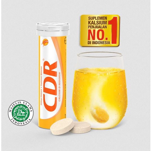 CDR Effervescent Isi 10 Tablet / Vitamin C / Vitamin D