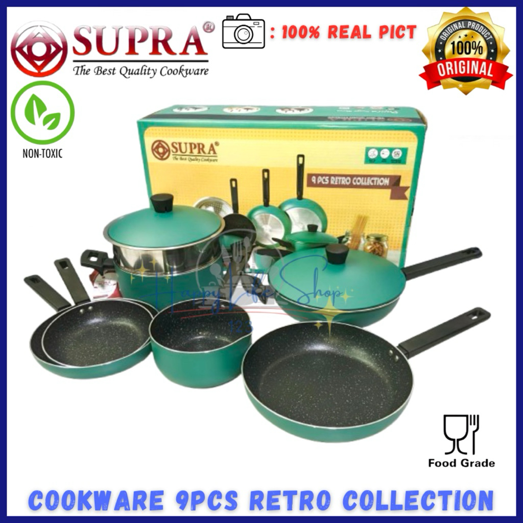Panci SUPRA 9pcs Retro Collection / Panci SUPRA Renatta Moeloek Signature Set 9pcs
