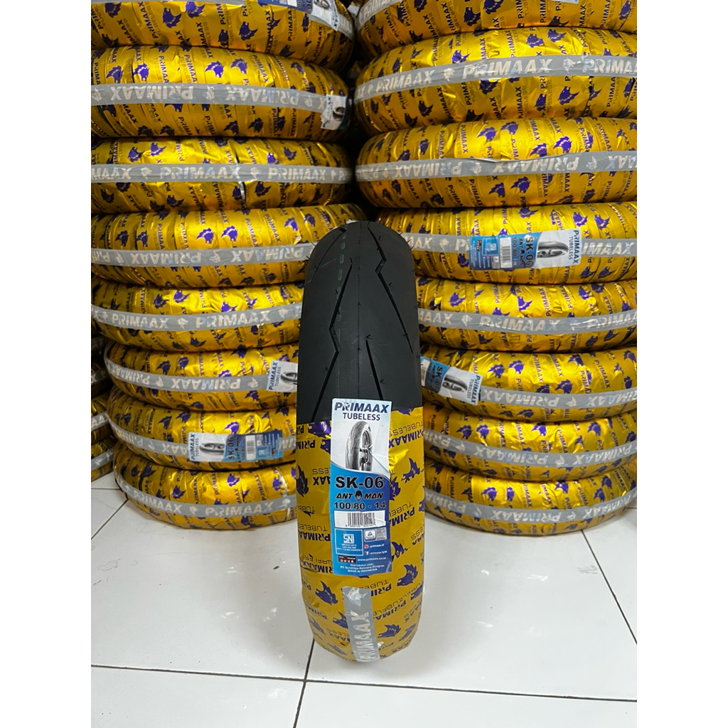 100% ORIGINAL & BARU Ban Primaax SK-06 Tubeless RING 14 & 17 80/80 90/80 100/80