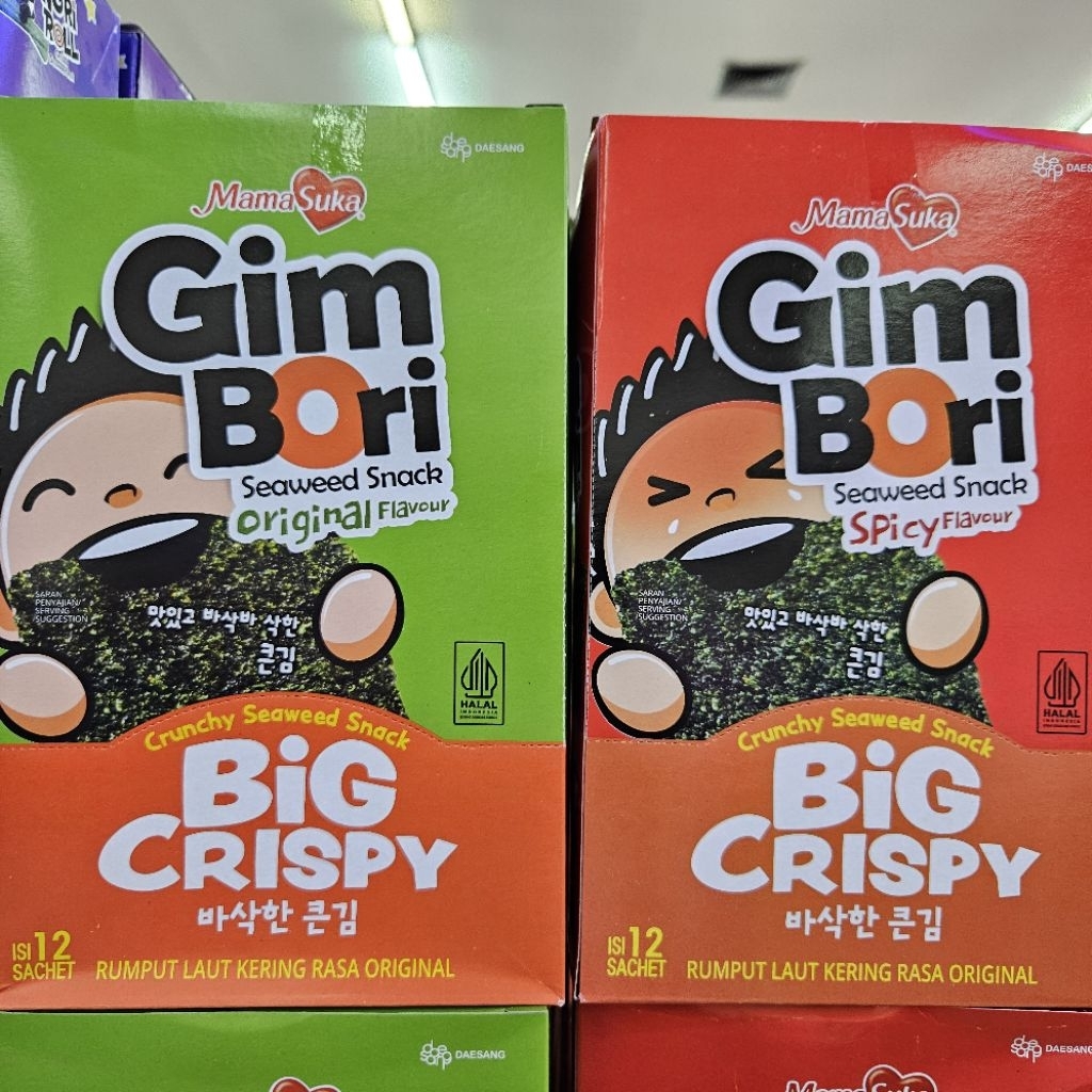 

Gim Bori Seaweed Snack isi 12 Sachet