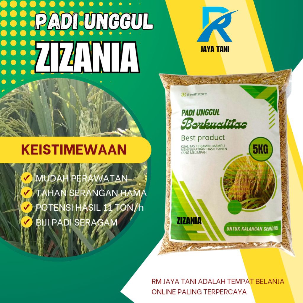 benih padi zizania kemasan 5kg