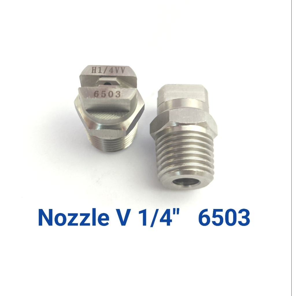 Nozzle Vee Jet Stainless 1/4 (6505) / Spray Nozzle Vee Jet Stainless