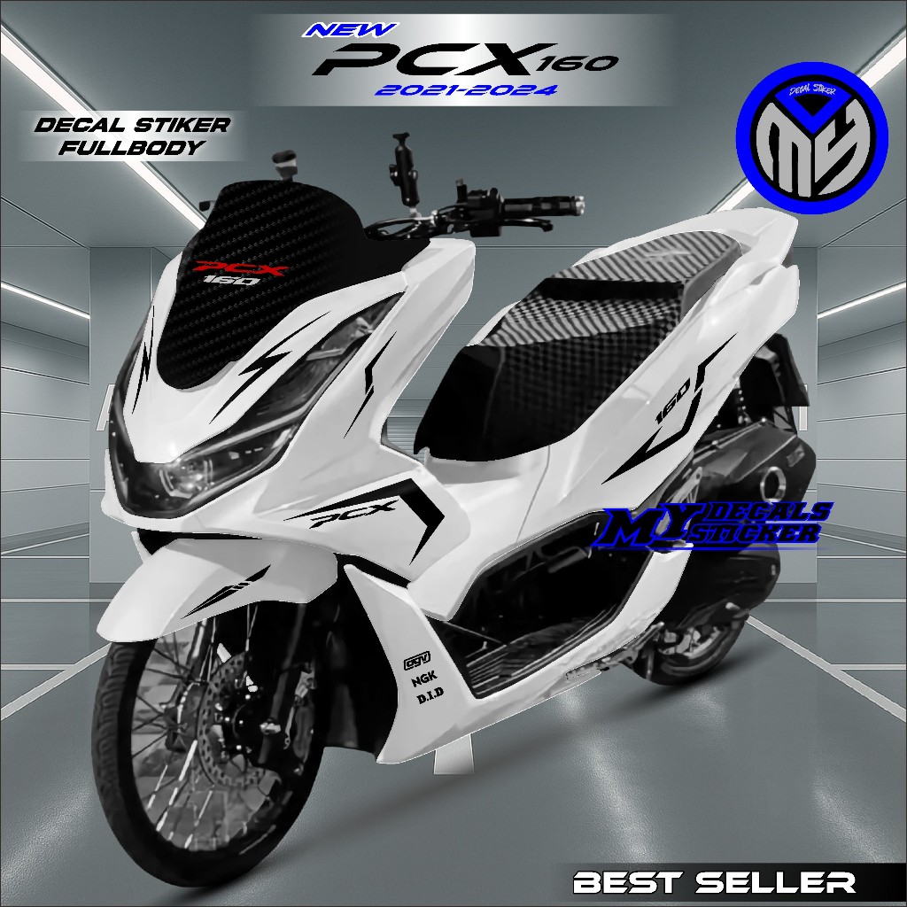 Sticker Decal Full Body Honda Pcx 160 2021 2022 2023 2024 CBS Stiker Fullbody Pcx 160 ABS List Keren