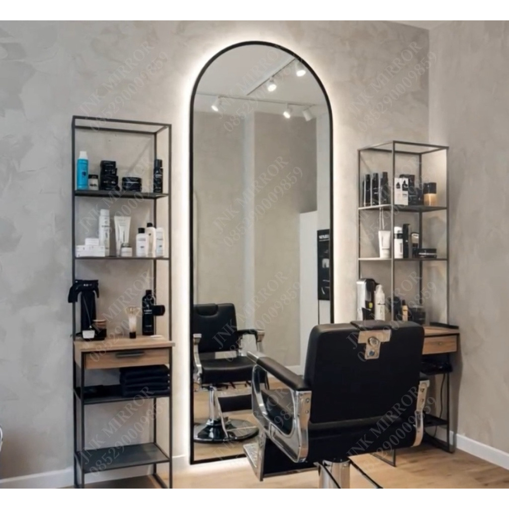 cermin dinding led lampu