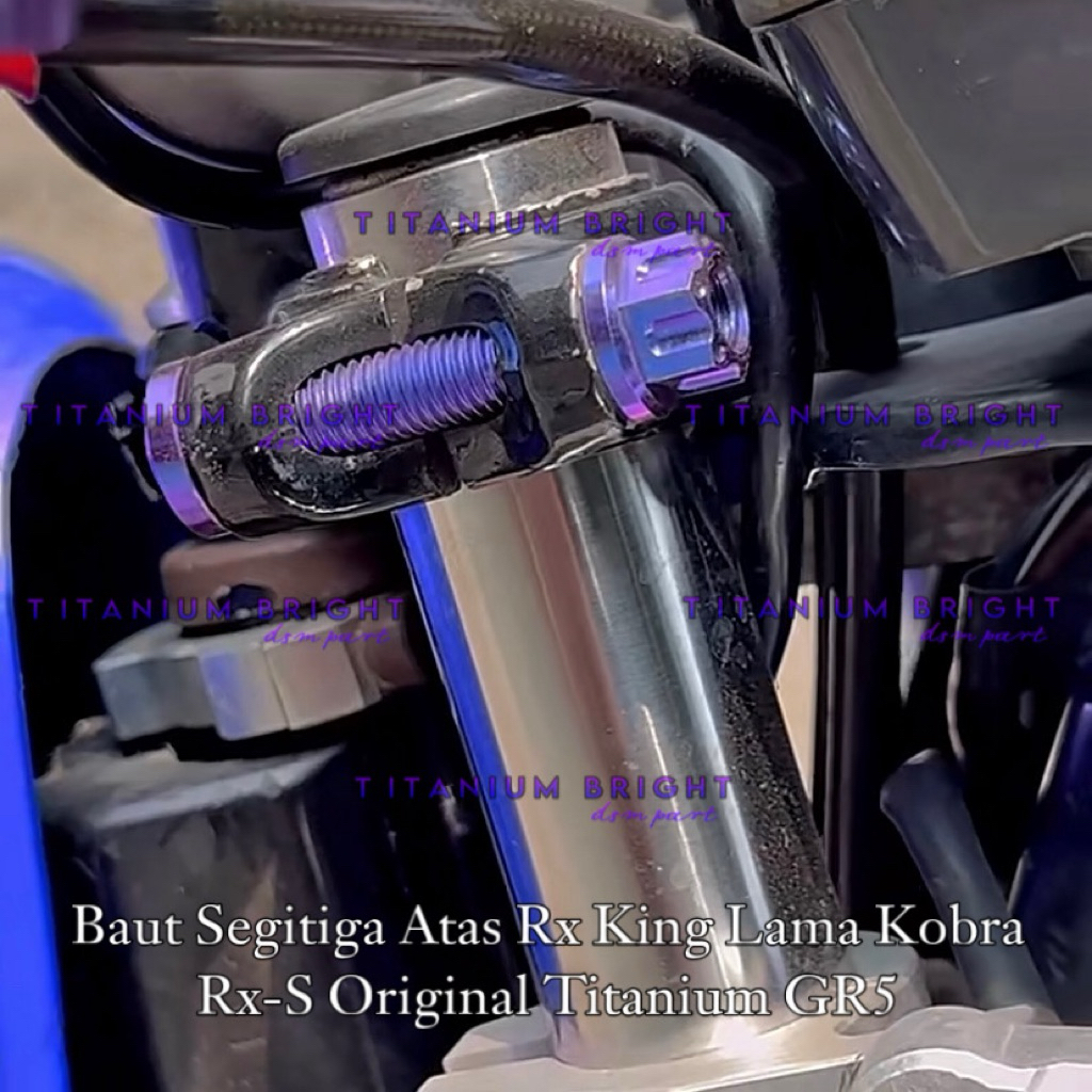 Baut Titanium Segitiga Atas Rx king lama Cobra Rx-s Rx- Original Titanium GR5