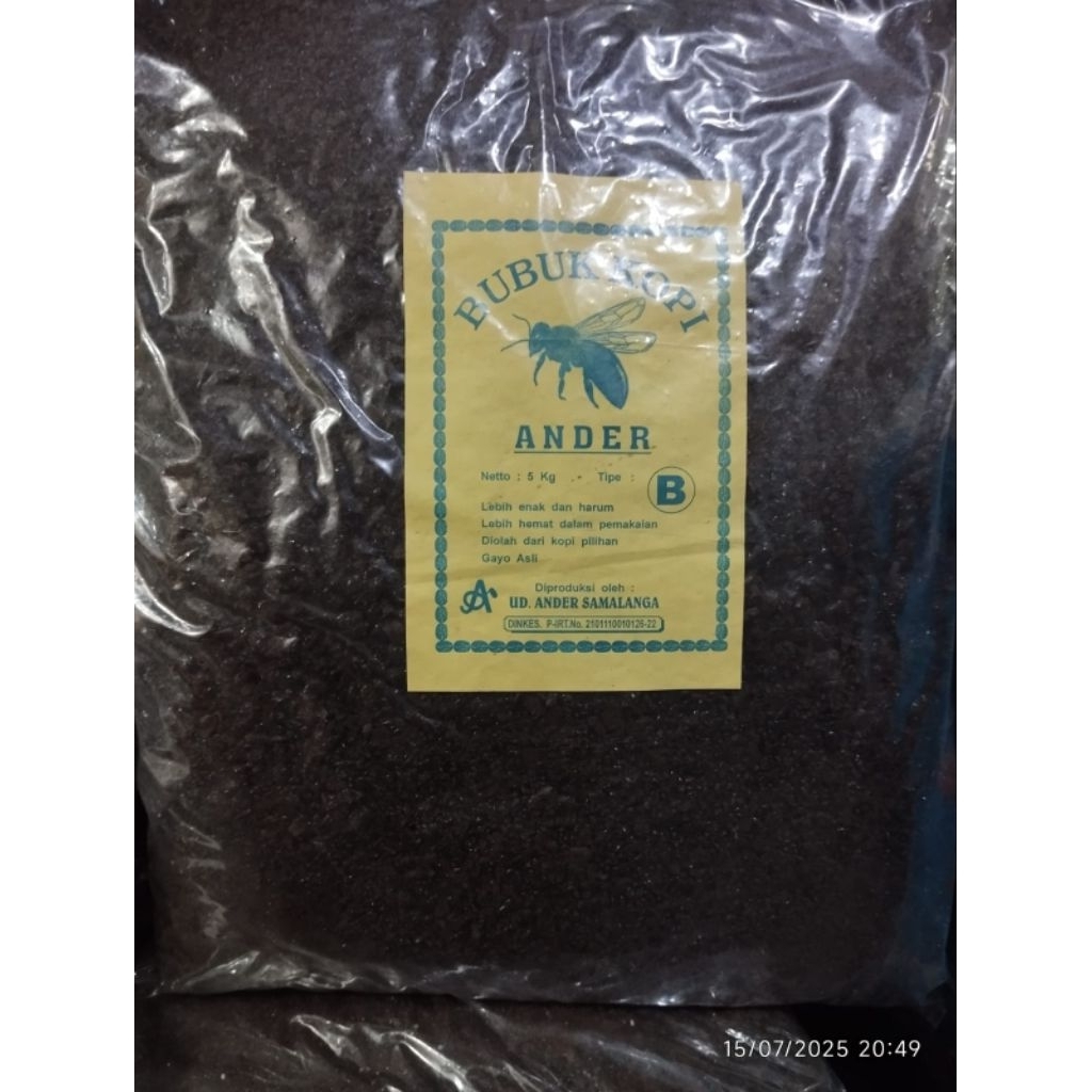 

500 Gram Bubuk kopi kasar Aceh Ander Tipe B