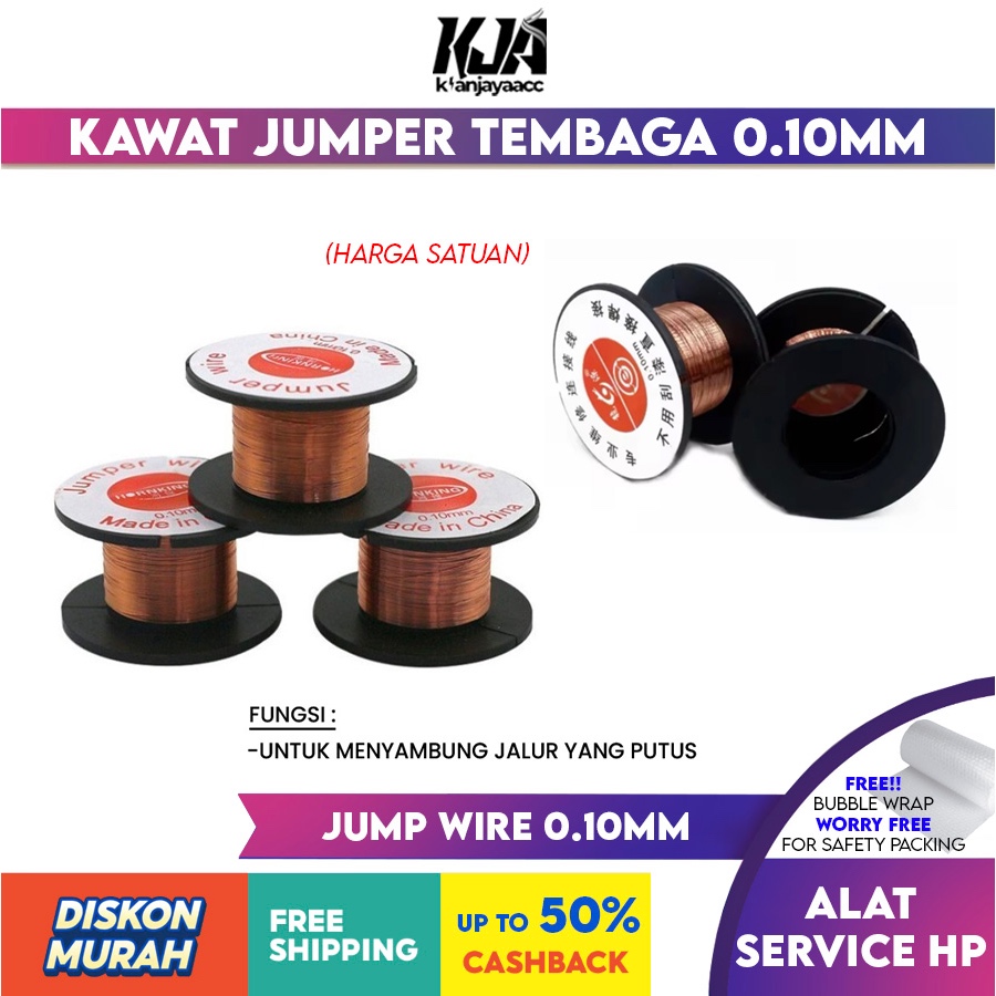 Kawat Jumper Tembaga Ukuran 0.10mm / Jump Wire Board 0.10mm