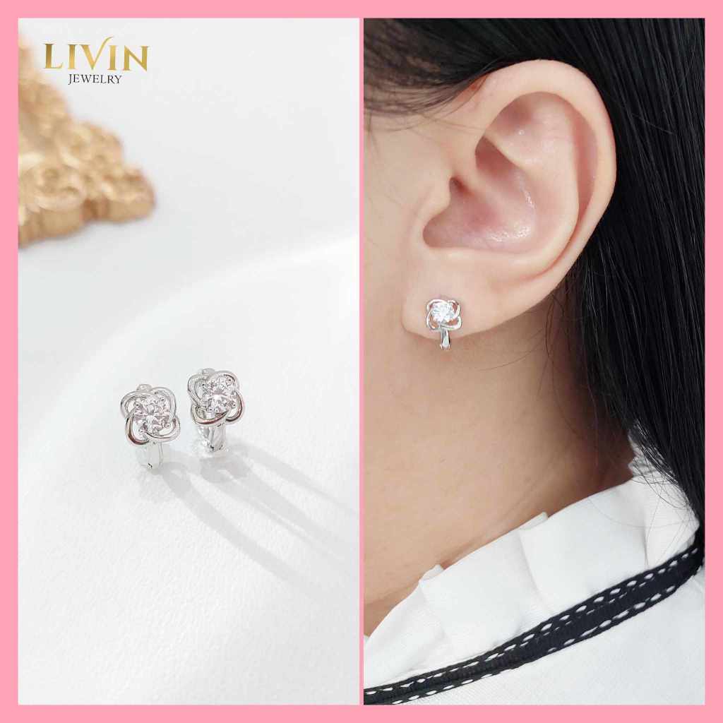 Anting wanita katup lapis emas fashion simple xuping - ATX 340 - Anting jepit wanita fashion bunga