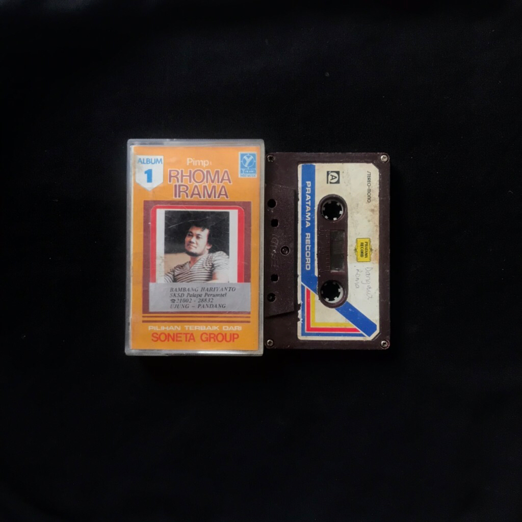 Kaset Rhoma Irama Soneta Group - Album 1 /Pengabdian (cover dan pita beda album)