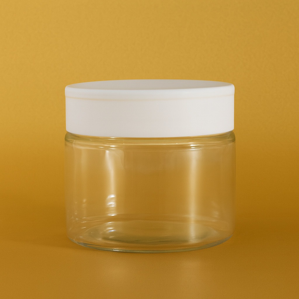 Pot Jar 177ml Bening Wadah Kosmetik lotion cream  Toples Plastik Jar Krim 177ml