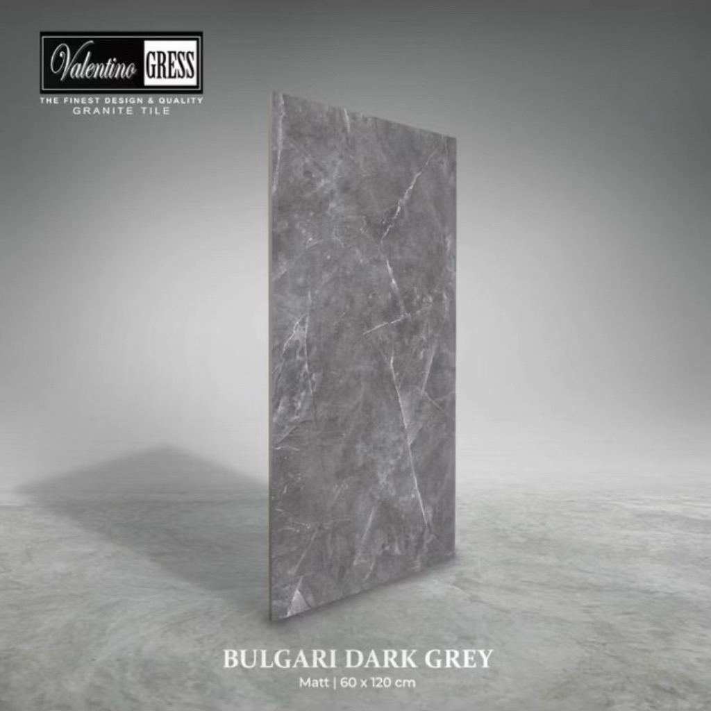 Granit 60x120 Valentino Gress Bulgari Dark Grey | Matt
