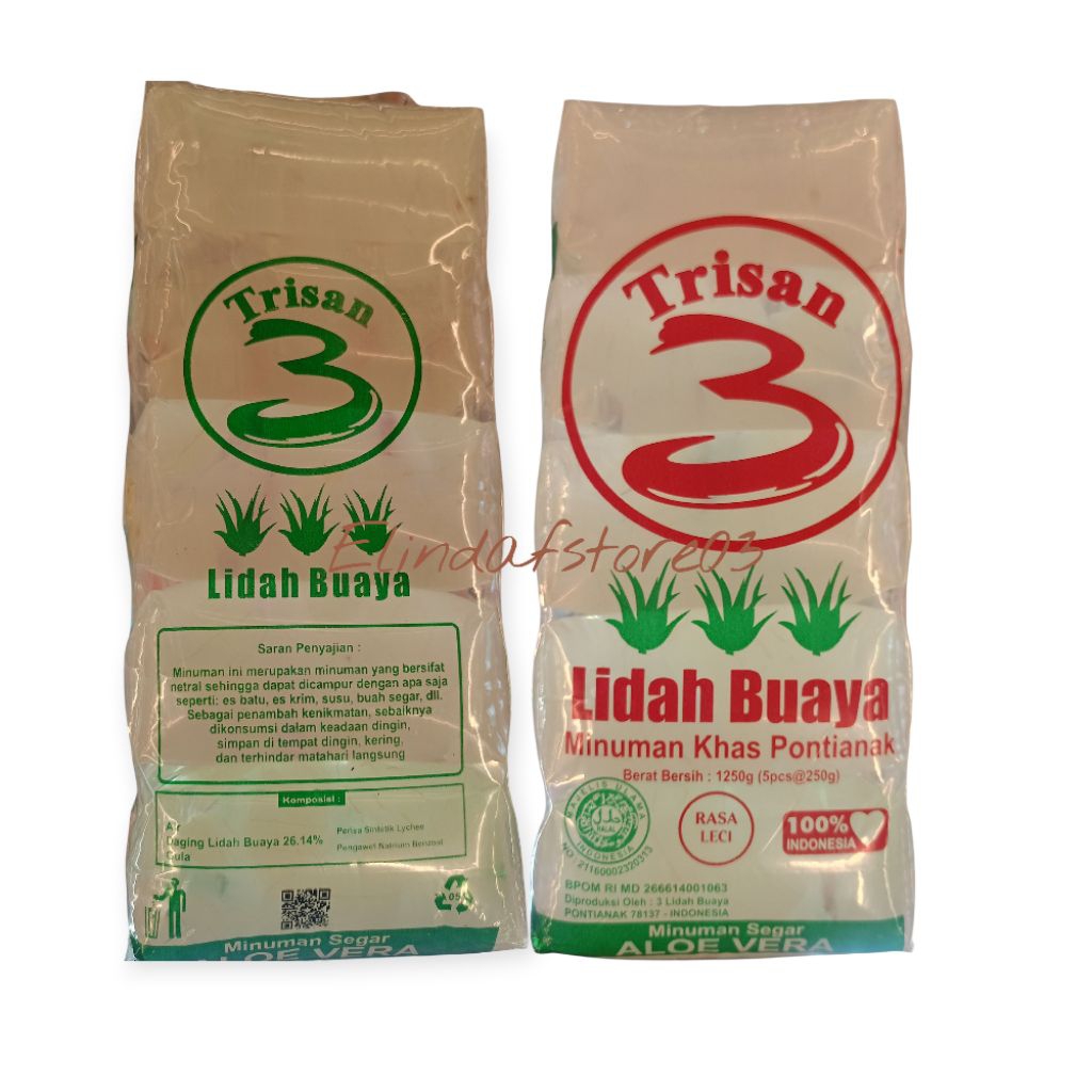 

Trisan Lidah Buaya| Minuman Khas Pontianak 1250g (5pcs)