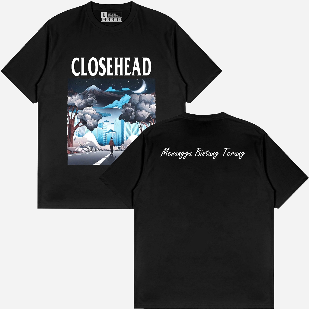 CLOSEHEAD - MENUNGGU BINTANG TERANG / KAOS BAND CLOSEHEAD / KAOS BAND PUNK / KAOS BAND MUSIK POP PUN