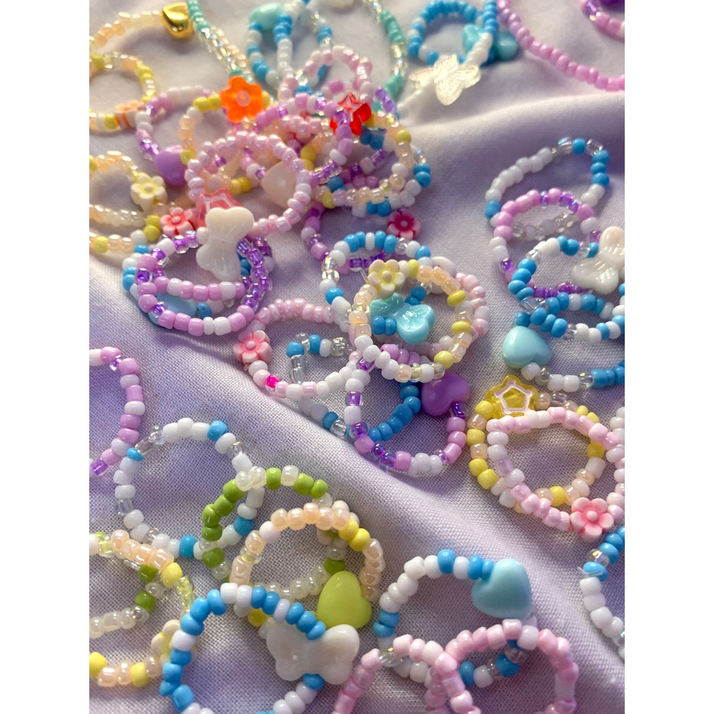 Gelang Cincin Wanita Manik Kecil Beads | Gelang Cincin Anak