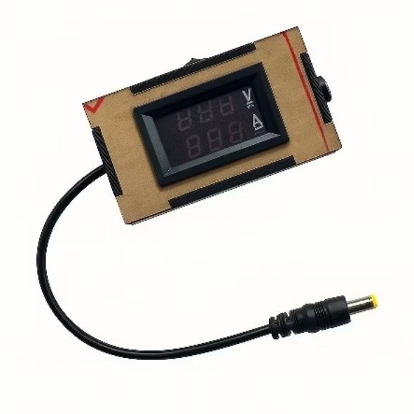 Ampere meter adaptor, voltmeter DC jadi, Ampere meter DC jadi