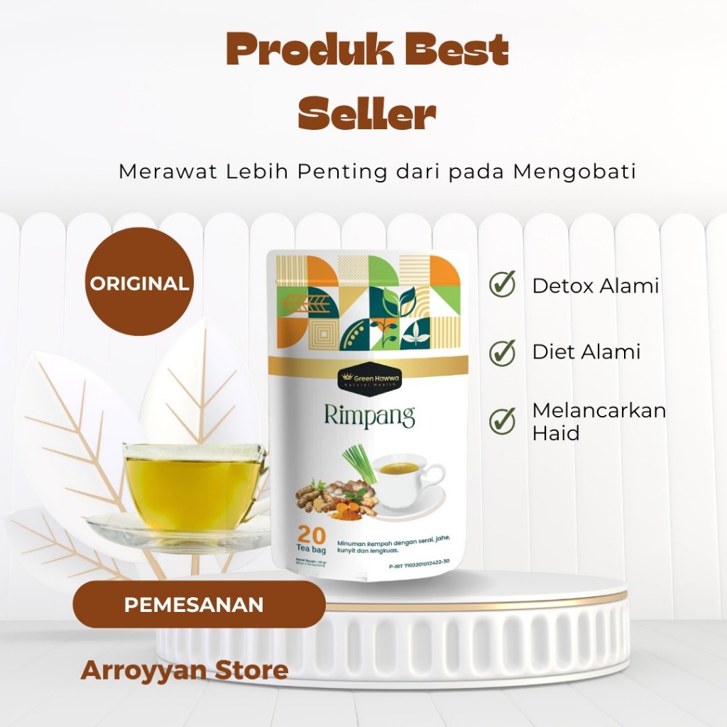 

Teh Rimpang Green Hawwa Resep JSR Dr. Zaidul Akbar Teh Rimpang JSR membantu menurunkan berat badan, melancarkan pencernaan dan Mendetoxs tubuh