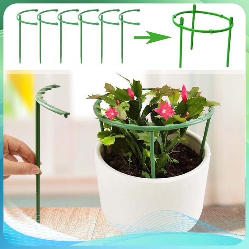 Penyangga Tanaman Rambat Kawat Penyangga Tanaman Tanaman Pot Hias Plastik Tongkat 10 Set Tiang Ajir 