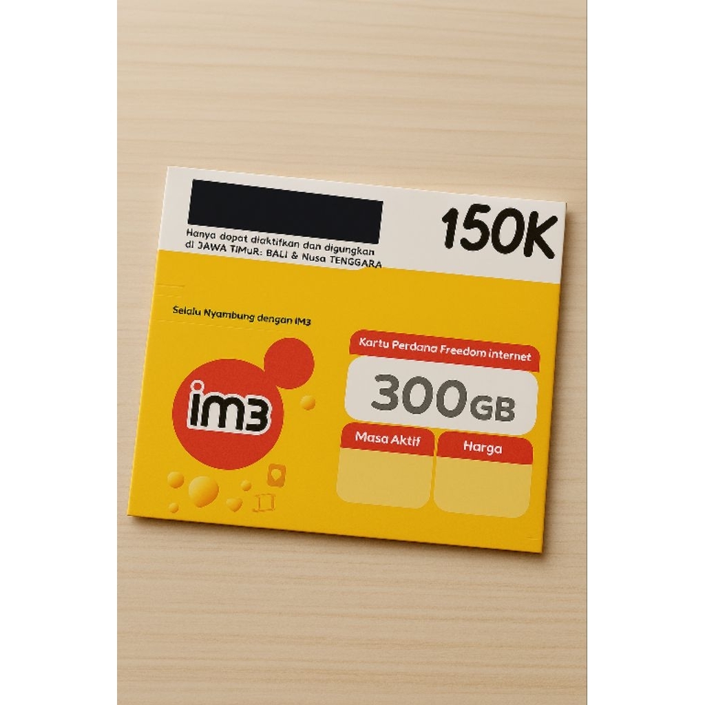 Kartu Perdana IM3 Freedom Internet 300GB – Kuota Jumbo, Bebas Akses!