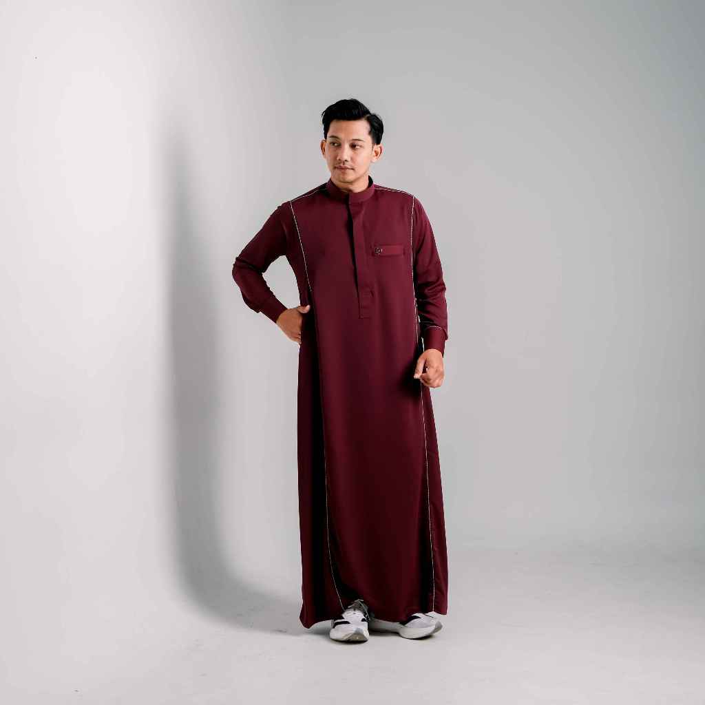 Jubah Pria Dnine Thobe Farel Line Uv Protection