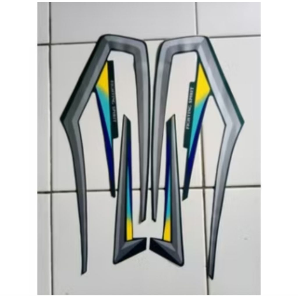 STRIPING LIST STIKER MOTOR YAMAHA RX KING TAHUN 2000-2001 FULL SET SILVER LIST