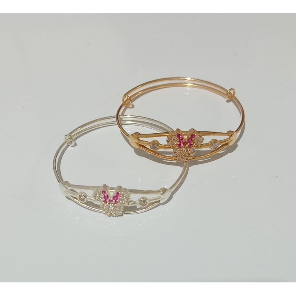 Gelang Bangle Anak Perak Asli Silver 925