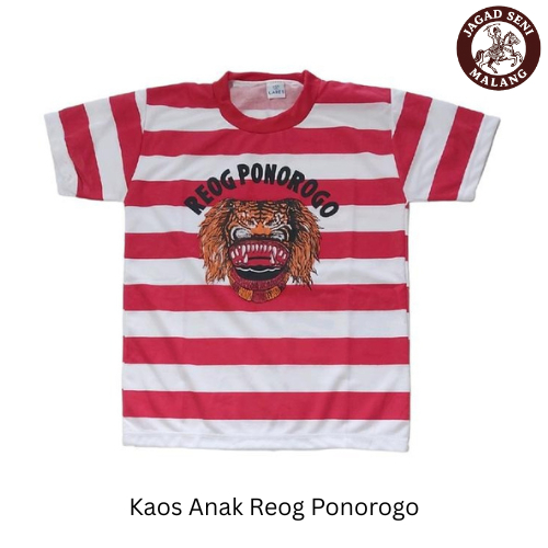 Kaos Reog Ponorogo Anak / Kaos Lorek / Kaos Merah Putih
