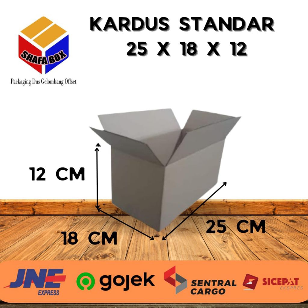 

Kardus Standar Polos 25x18x12cm Kardus Packing