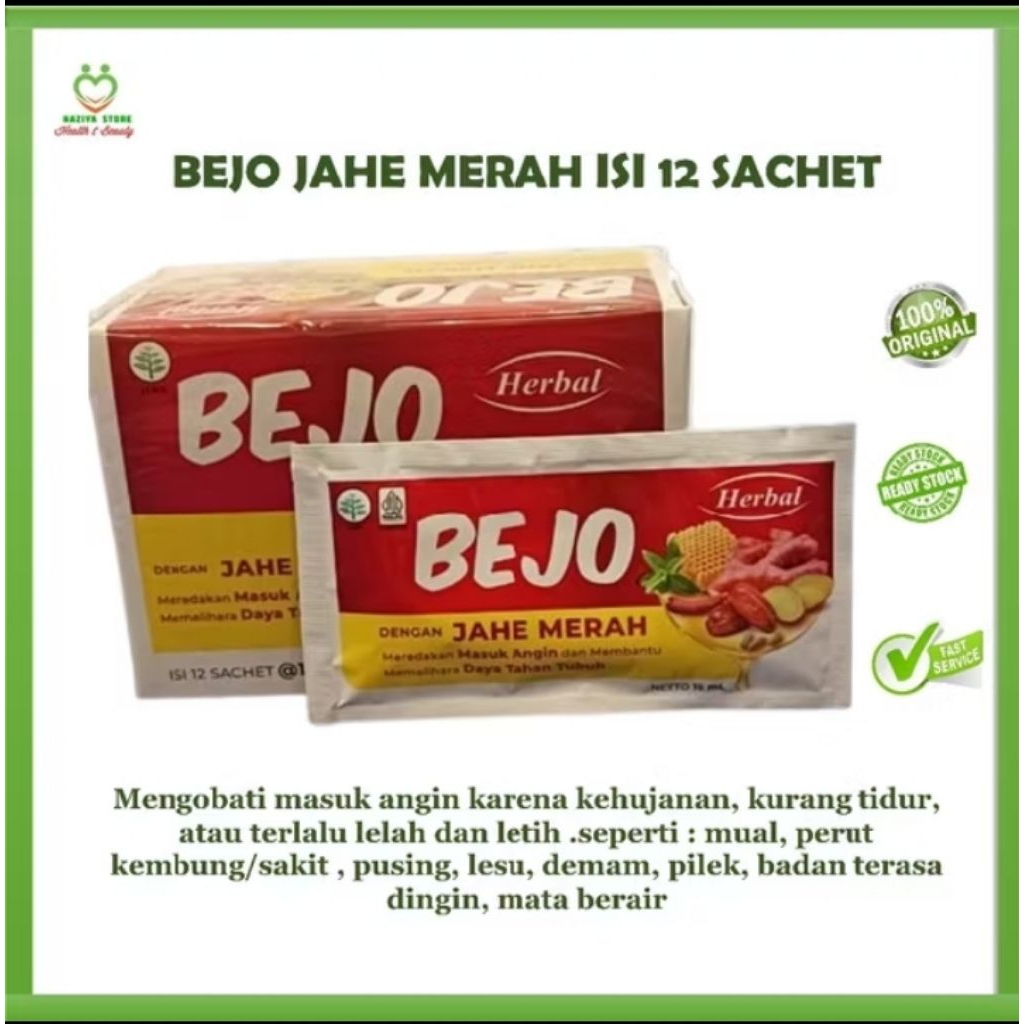 

Bejo Jahe Merah Herbal ( 1 pack 12 sachet )