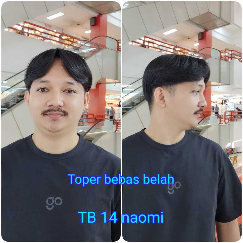 Touppe Pria Half Lace Bebas Belahan Bahan Fiber TB 14 Hitam