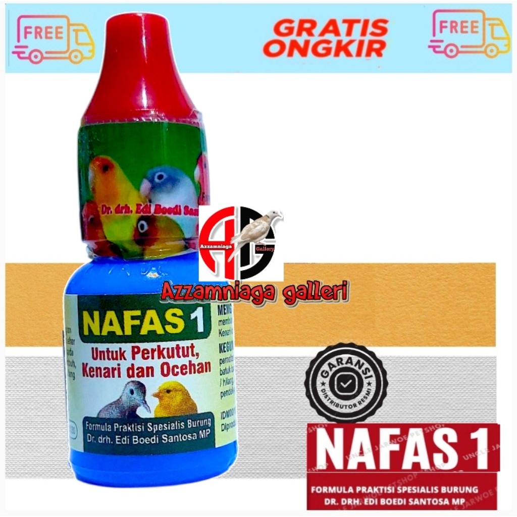 NAFAS 1 DR EDI BOEDI SANTOSA MP ORIGINAL VITAMIN BURUNG