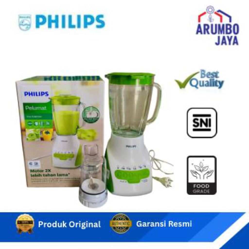 BLENDER PHILIPS 2116 KACA 2in1 PISAU DAPAT DILEPAS