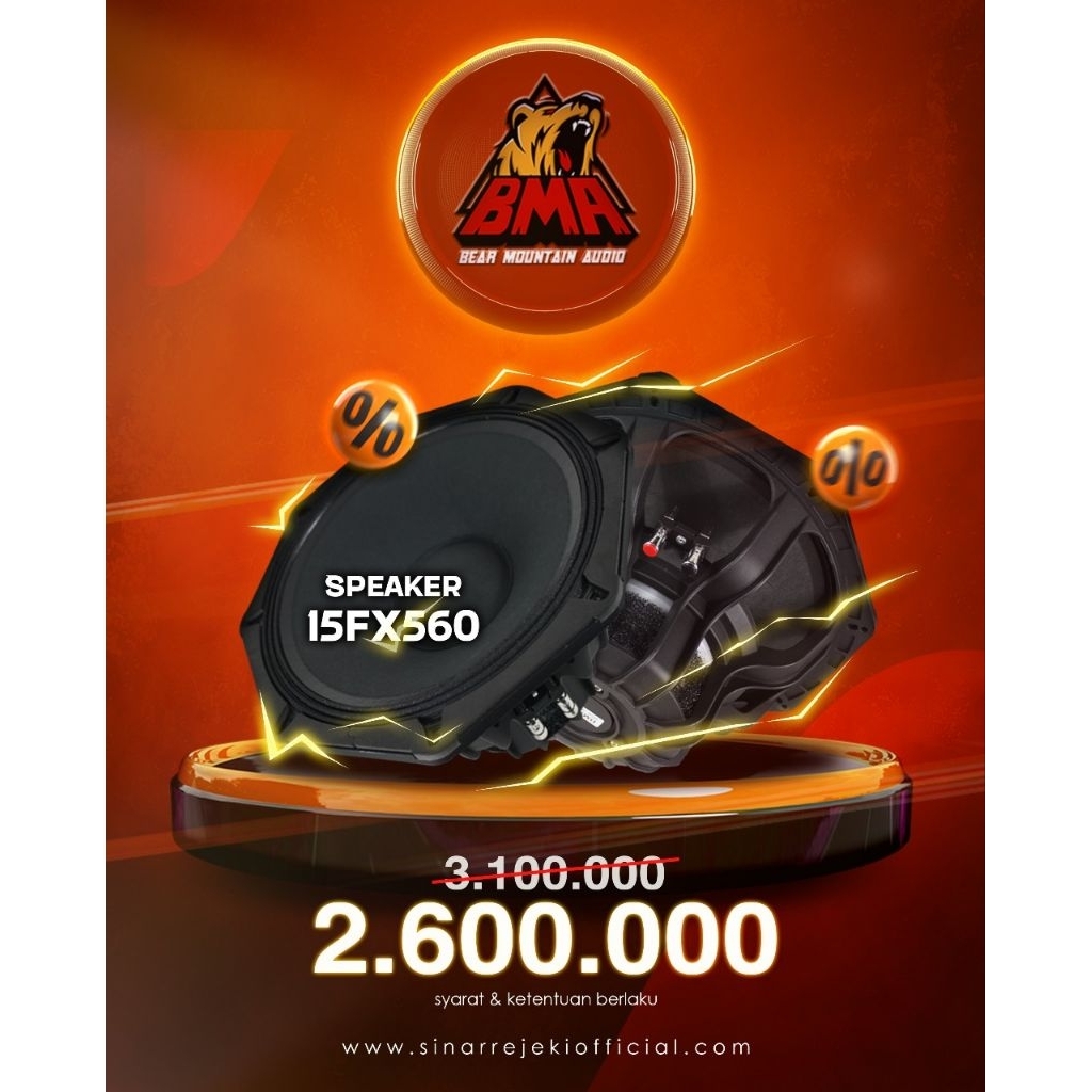 SPEAKER KOMPONEN 15 INCH | BMA