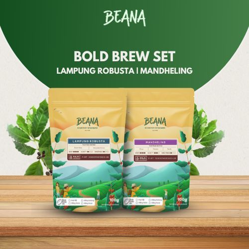 

Beana Roeastery - Bold Brew Set (Lampung Robusta & Mandheling) 100gr x 2