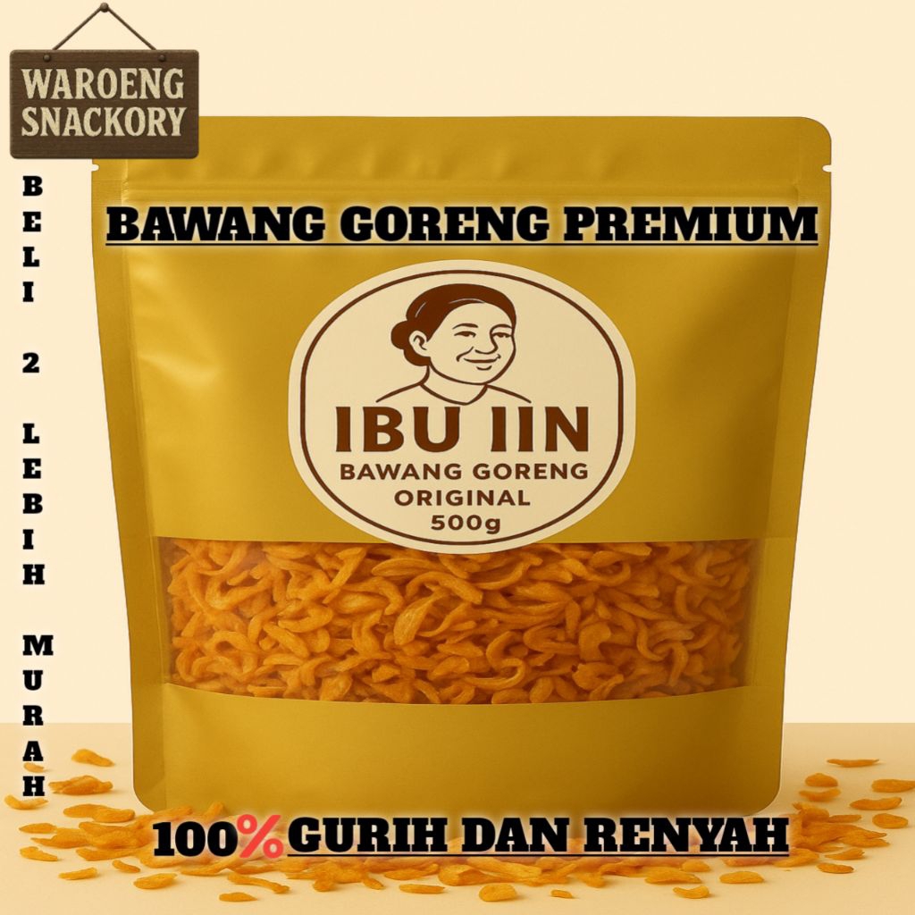 

Bawang Goreng Premium 250gr / 500gr – Oleh Oleh Khas, Renyah & Gurih