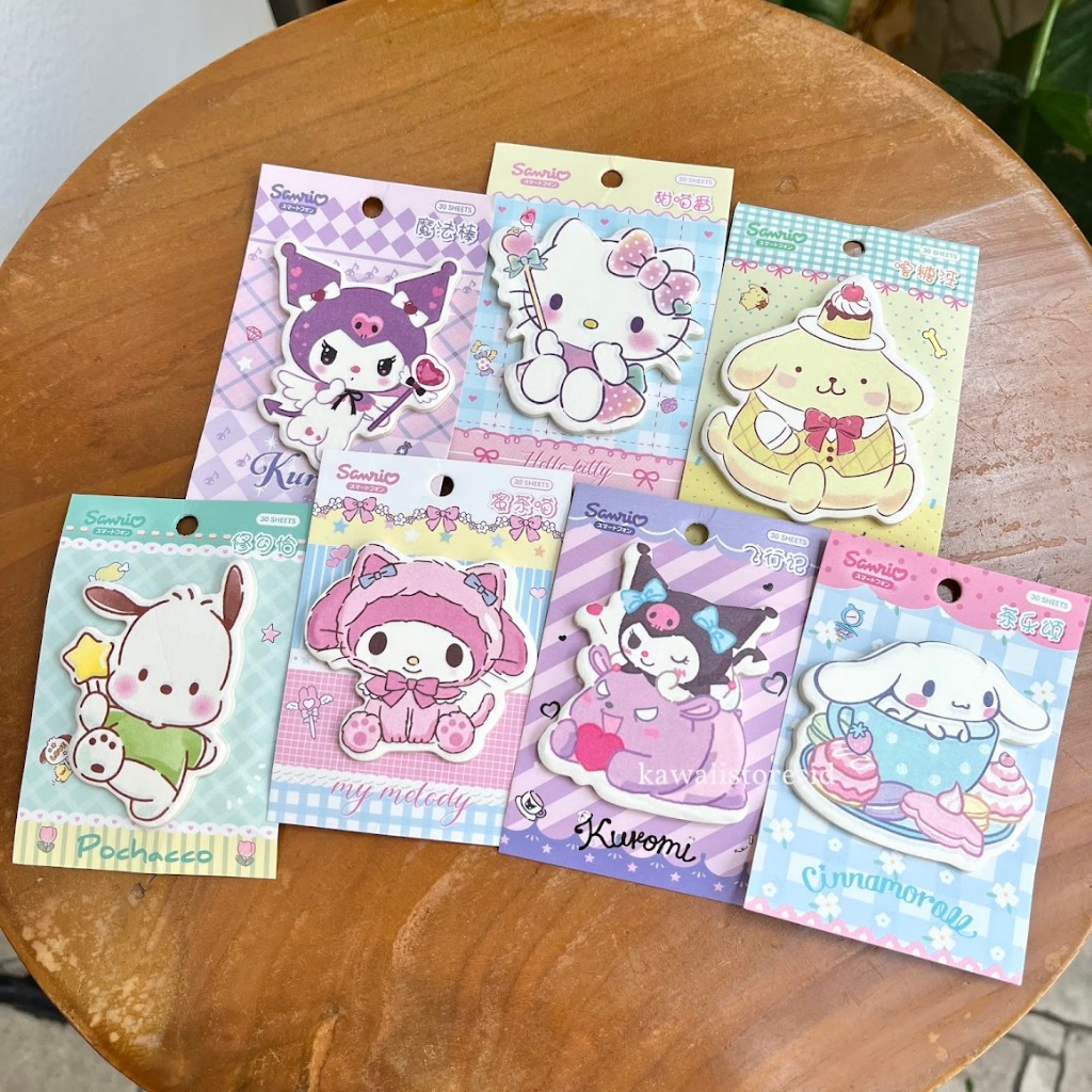 

Notes Post It Kertas Memo Buku 60 Lembar Memo Sticky Notes Notepad Catatan Karakter Lucu Hangyodon Tuxedo Kuromi Melody Cinnamorol Purin Unik Gift Hadiah