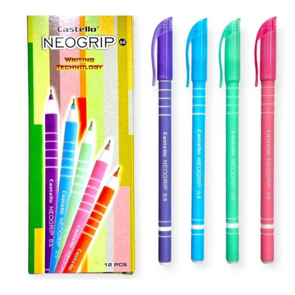 

Pulpen Standard Castello Neogrip hitam || 1 lusin atau 12 pcs