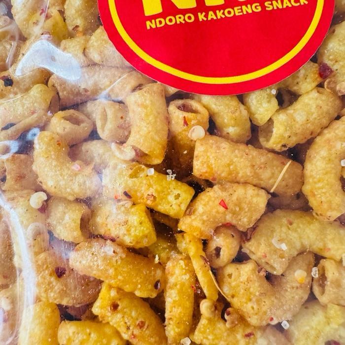 

Makaroni Kriwil Pedas Sambal Korek dan Gurih Cemilan Crispy 500 gram