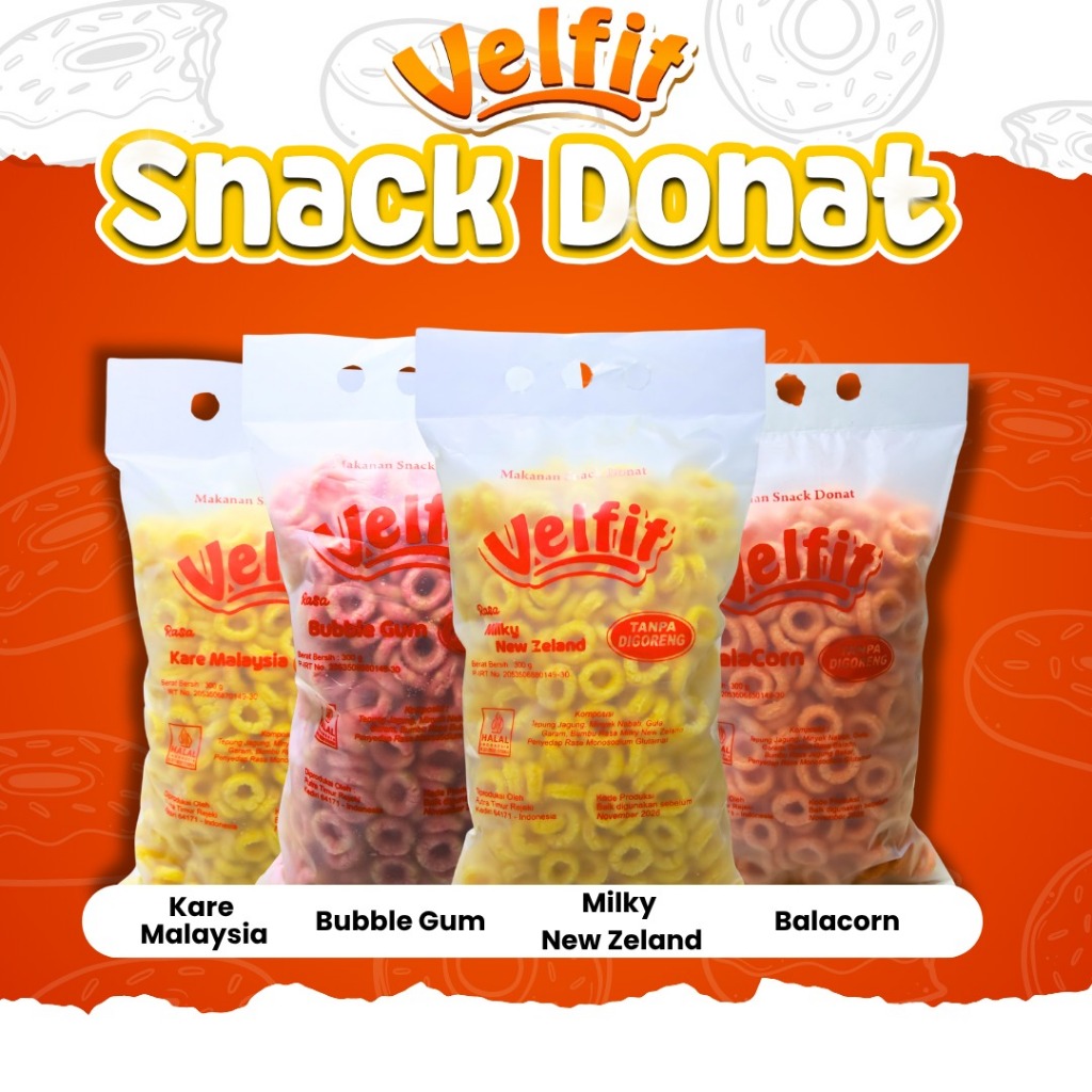 

VELFIT DONUT 600 G - CAMILAN SNACK BULAT VARIAN RASA UNIK !